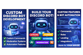 create a custom discord bot with commands, automation, and integrations