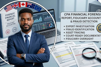 prepare financial forensic report, fiduciary accounting and fraud detection