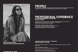 design a professional CV or resume that gets you noticed