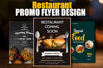 design eye catching restaurant promo social media posts