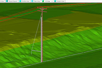 help on overhead transmission or distribution line pls cadd design