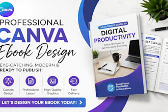 design canva ebook, canva workbook, and editable canva ebook