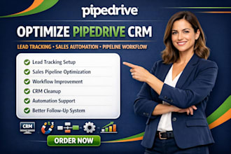 optimize pipedrive CRM for lead tracking, sales automation and pipeline workflow