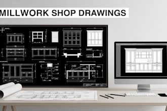 create detailed millwork shop drawings for custom projects
