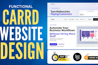 design a high converting carrd landing page for your saas or startup