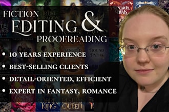edit your romance, fantasy novel with love and detail