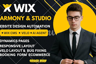 do wix velo code wix website redesign wix harmony n8n ai agentic automation