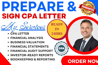 do CPA business valuation, financial audit financial statement as CPA auditor