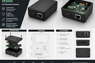 design pcb enclosure or case for electronic devices