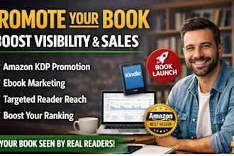 promote your ebook with book advertising, boost sales, visibility on amazon KDP