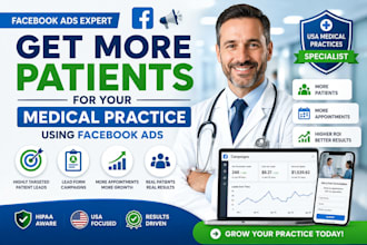 run facebook ads to grow your USA medical practice
