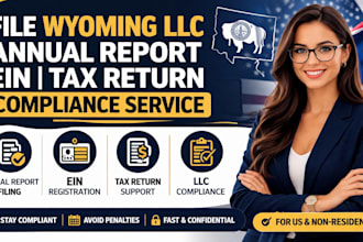 file wyoming llc annual report ein tax return compliance service