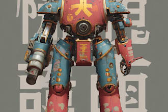 3d model the robot and mecha