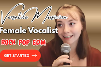 be female singer songwriter edm vocals pop female vocalist rock metal pop singer