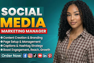 social media marketing manager social media content creator social media manager