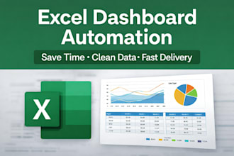 build automated excel dashboards and spreadsheets