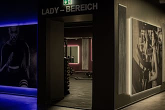 3d cgi realistic gym center, fitness club, hot yoga pilates interior, exterior