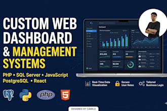 build a custom web dashboard or management system