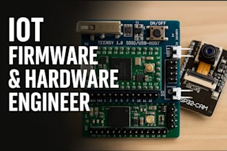 develop complete iot hardware pcb and embedded firmware
