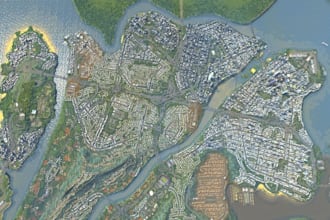 make custom maps, skins, and assets for cities skylines, rimworld, sims 4