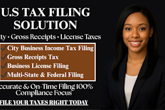 file city business income tax, local gross receipts and business license taxes