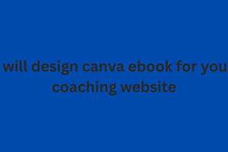 design canva ebook for your coaching website