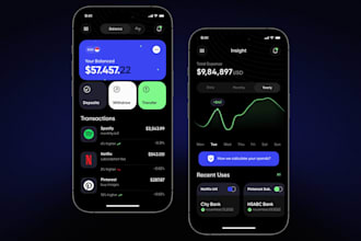 create fintech, payment, wallet, loan apps with modern UI UX design
