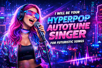 be your hyperpop autotune singer for futuristic songs