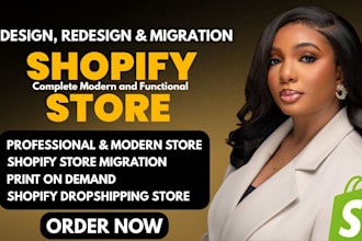 build shopify website development design shopify dropshipping store