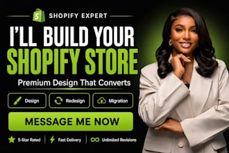 build shopify website development design shopify dropshipping store