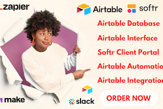 setup airtable database airtable automation airtable interface softr portals