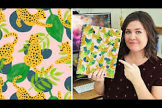 create elegant seamless pattern for textile and surface design