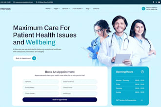 build healthcare website, doctor booking, appointment website, medical website