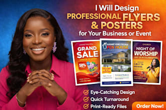 design modern flyer design poster brochure design for your business within 24hr