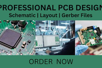design pcb layout, schematic, and circuit board for your electronic