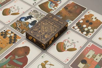design board game cards playing cards card box card deck illustration as artist