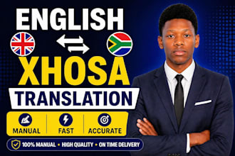 manually translate english to xhosa and xhosa to english