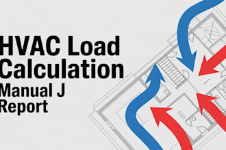 do hvac load calculation, manual j report for permit