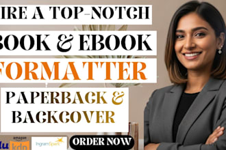 format your paperback, book for amazon KDP ingramspark, lulu