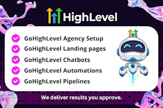 build ghl chatbot ghl automation ghl pipeline ghl landing page ghl agency setup