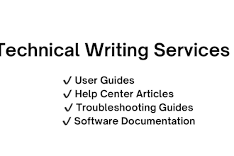 write clear technical documentation and user guides