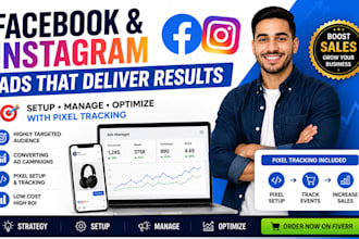 facebook  instagram ads with pixel tracking to generate sales