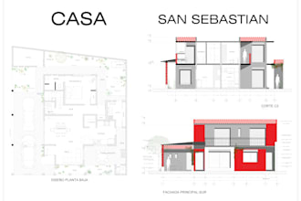 digitalize architectural plans in autocad 2d
