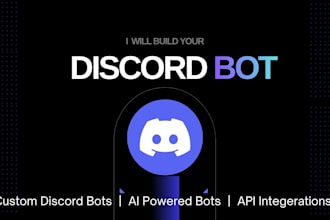 develop custom discord bot with automation and API features