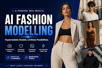 design ai fashion model images realistic clothing mockups for brand ecommerce