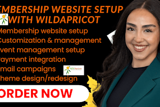 create a membership website and setup your wild apricot website