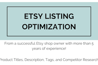 create etsy descriptions for your product listings