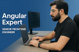 develop angular responsive frontend web application