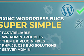 fix any wordpress, css, javascript, php errors