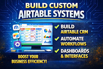 setup airtable database, airtable automation, airtable crm,